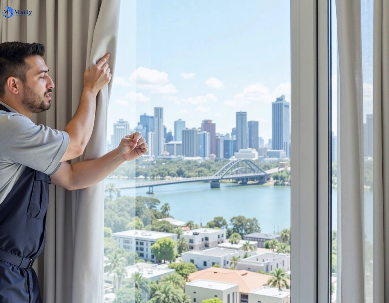 Professional curtain steam cleaning service lansdowne-nsw QLD by Matty Curtain Cleaning