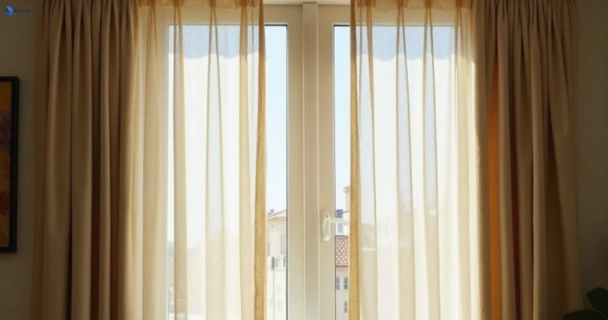 Dull dusty drapes in lansdowne-nsw before professional cleaning
